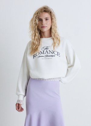 Calliope, FELPA CON STAMPA - Felpa - bianco lana