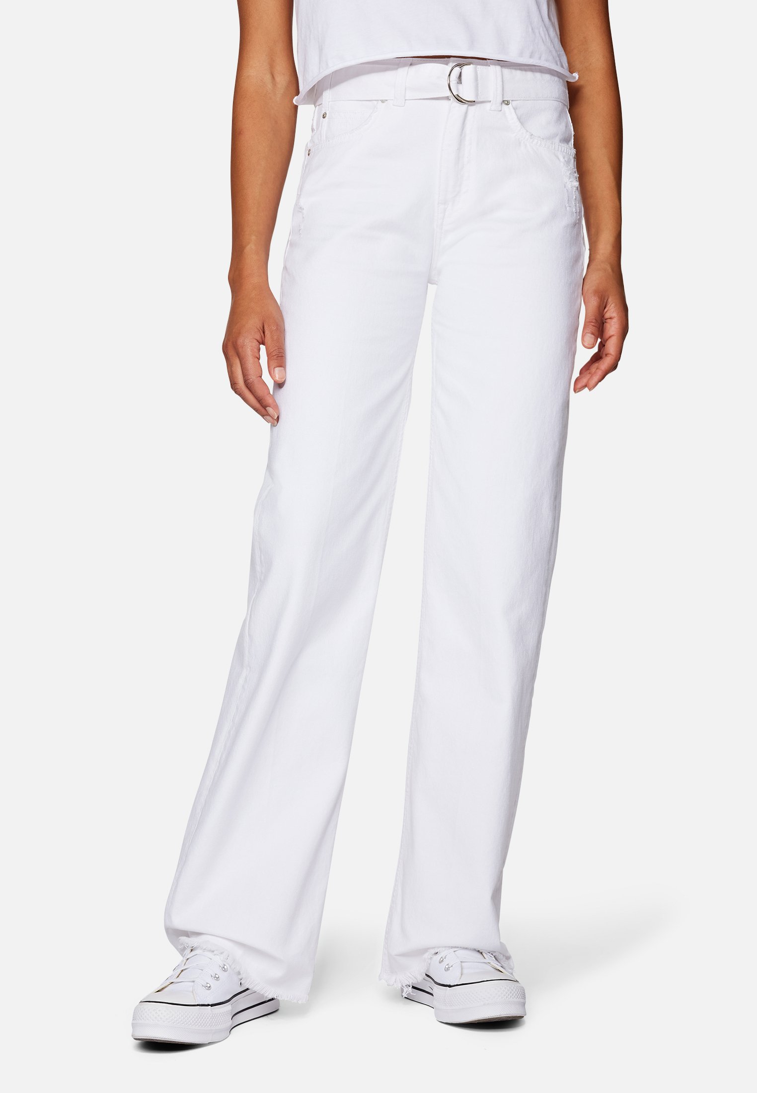 JEANS FLARE BLANCO - BendittaShop