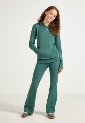 Lindex, LINDEX TOP WITH HOOD LINDEX - Longsleeve - dark dusty green