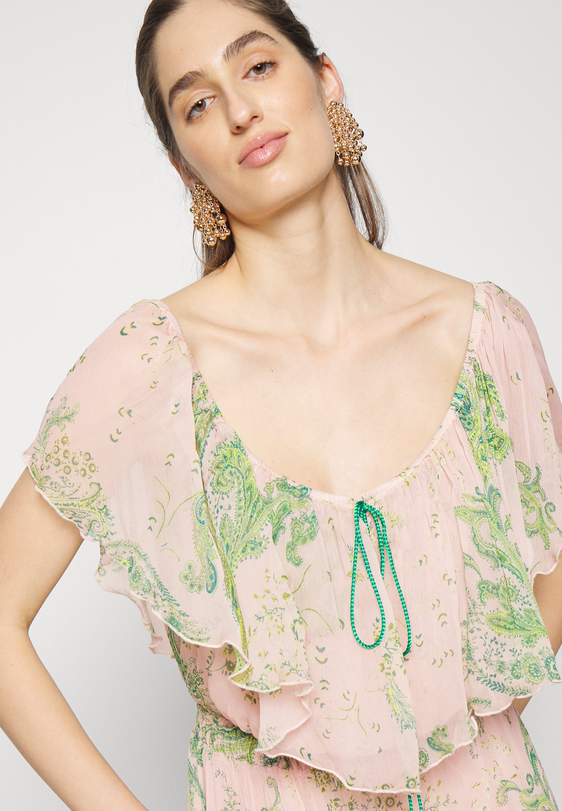 Pinko AGNONE DRESS - Vestito lungo - pink/green/multicolore - Zalando.it