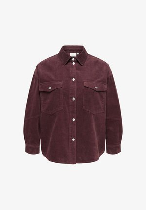 ONLY Carmakoma, CORDUROY SHIRT CARTIGGY CORDUROY SHIRT - Hemdbluse - fudge