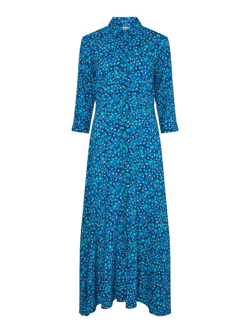 YAS YASSAVANNA LONG DRESS Maxi dress pool green/blue