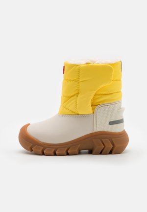 LITTLE KIDS INTREPID UNISEX - Talvesaapad - white willow/mellow yellow