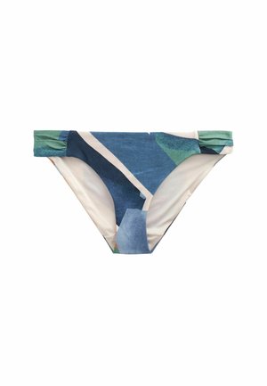 RUCHED SIDE LEG - Bikinialaosa - blue abstract