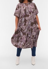 Zizzi Denní šaty - dark brown