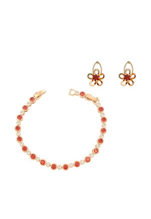 SET - Øreringe - gold-coloured