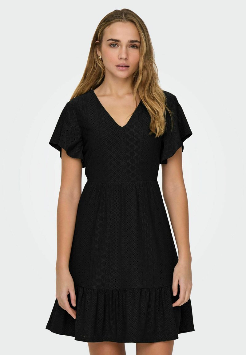 ONLY ONLSANDRA V NECK - Dnevna haljina - black