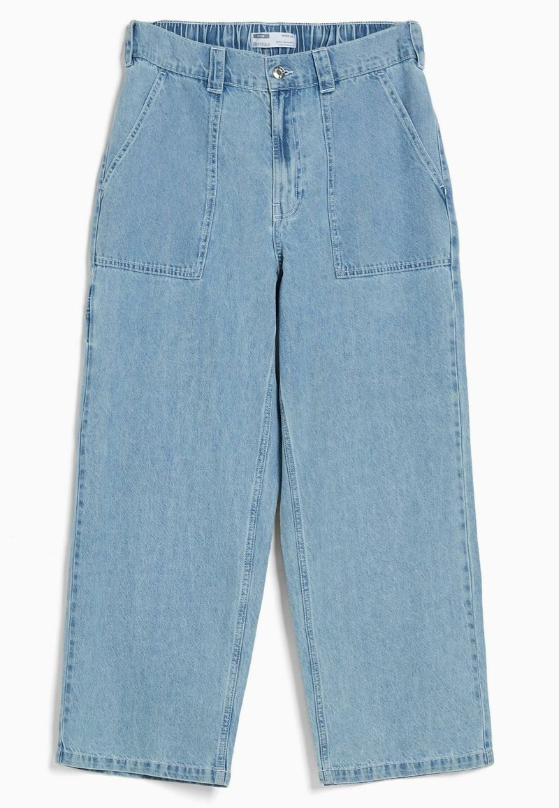 Bershka Relaxed fit jeans lichtblauw denim Bershka Relaxed fit jeans lichtblauw denim