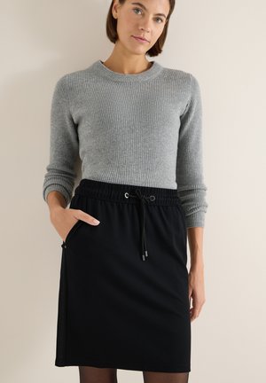 Jupe trapèze - schwarz