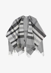 FRAAS - PLAID PONCHO - MADE IN GERMANY - Mantella - light grey Immagine in miniatura 1