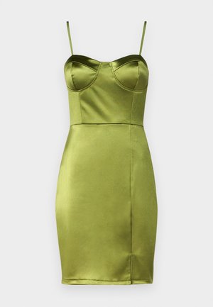 WAL G., CORSET - Rochie cocktail/Rochie petrecere - lime green