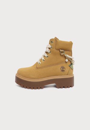 Timberland, STONE STREET 6 INCH LACE WATERPROOF BOOT - Боти с платформа - wheat charm
