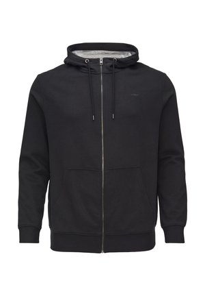 s.Oliver MIT KAPUZE UND LOGO - Vetoketjullinen college - schwarz