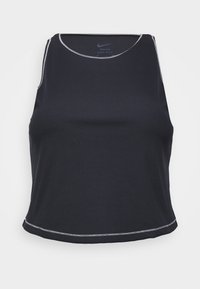 Nike Performance - ONE FITTED TANK PLUS - Top - black/light orewood brown Miniatuurafbeelding 1