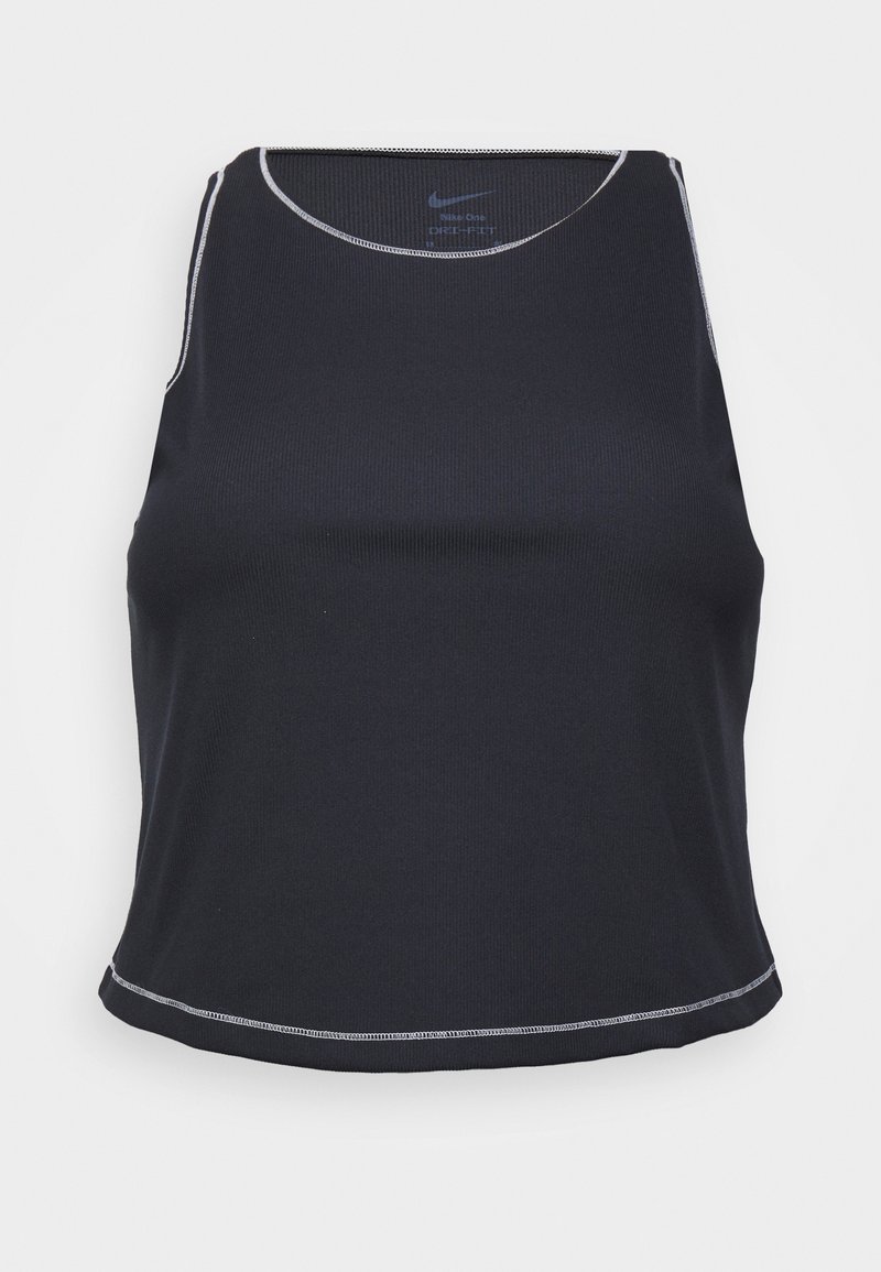 Nike Performance - ONE FITTED TANK PLUS - Top - black/light orewood brown, Vergroten