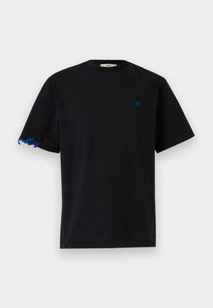 TEE WITH EMBROIDERY  - T-shirt basic - black