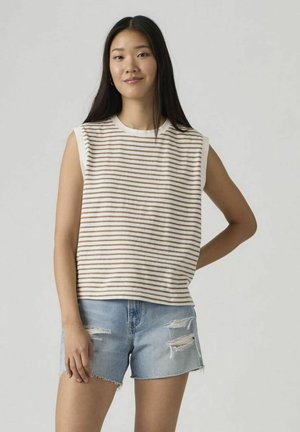 Levi's®, TOP E BODY DONNA LEVIS A8794 0021 - BOXY TANK EMMI STRIPE EGRET - Top - beige