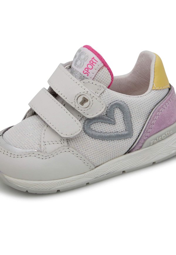 Lauflernschuh – weiß lila