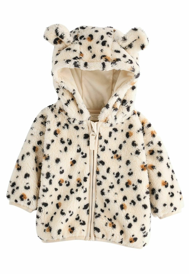 Next COSY REGULAR FIT - Fleecejacke - ecru  animal print