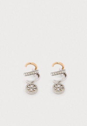 MILLER PAVE TRIPLE HOOP EARRING - Brincos - tory gold-coloured/tory silver-coloured/crystal