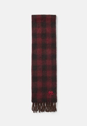 LOGO FRINGED SCARF - Sjal / Tørklæder - black/red