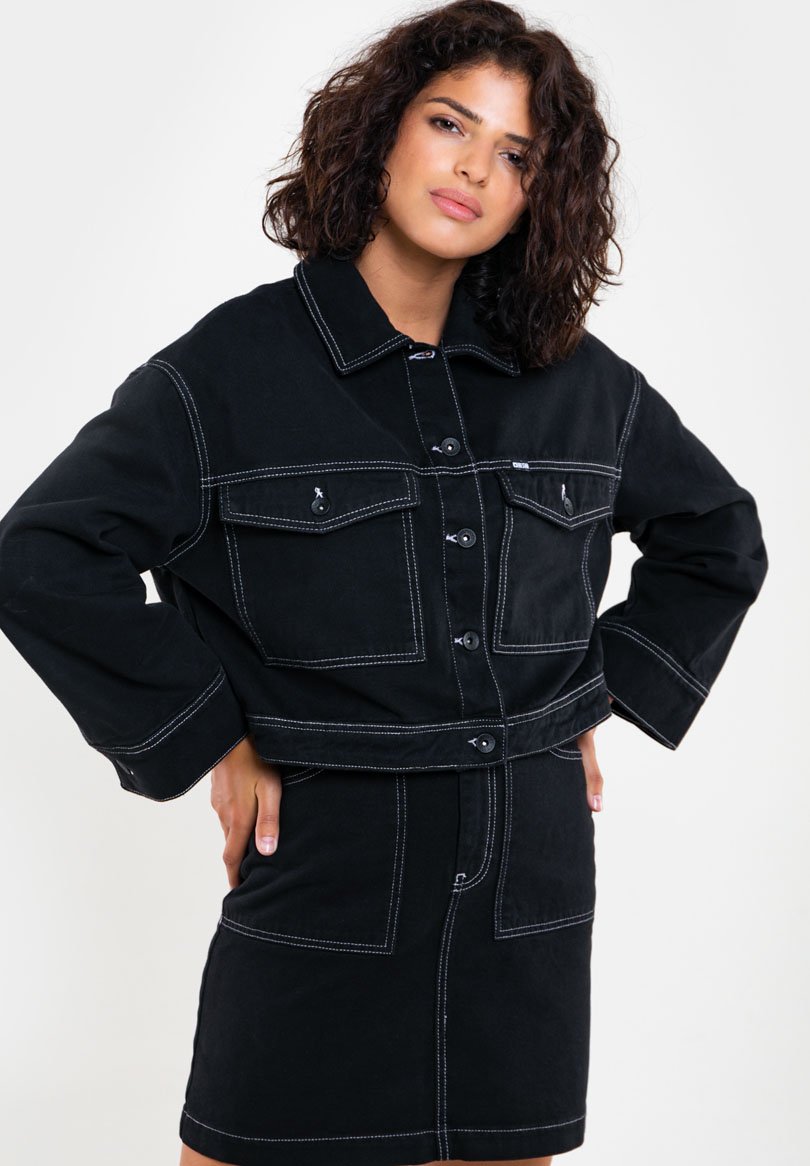 Star DESSIE - Denim jacket - schwarz 