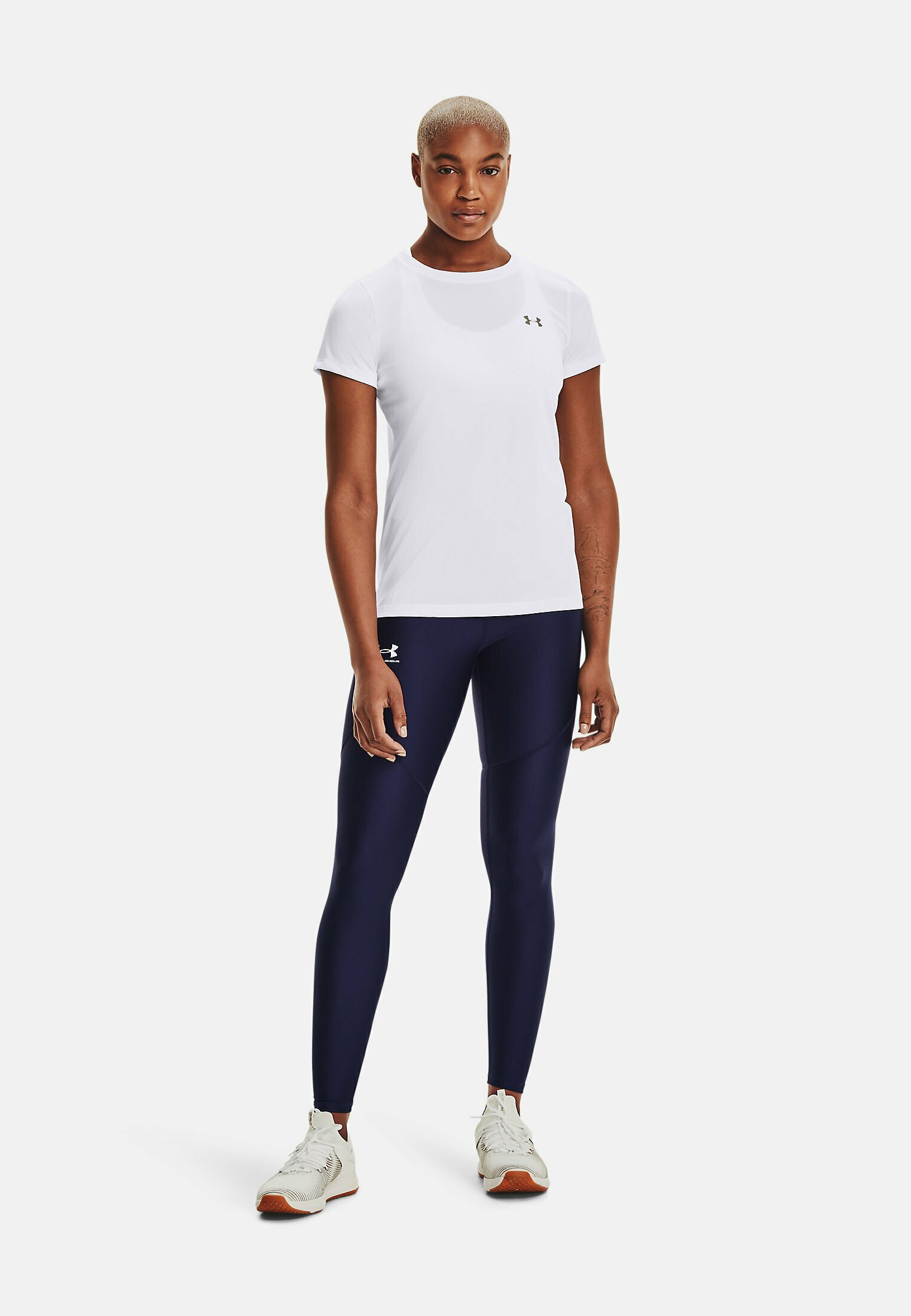 Under Armour TECH SSC - SOLID - Sport T-shirt - white/wit - Zalando.nl