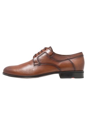 LADOR - Smart lace-ups - cognac