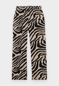 CARZALIKA LIFE WIDE PANTS - Bukser - black/tannin