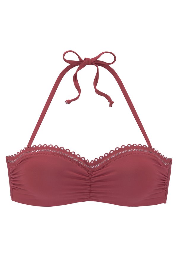 BANDEAU - Bikini-Top - rostrot