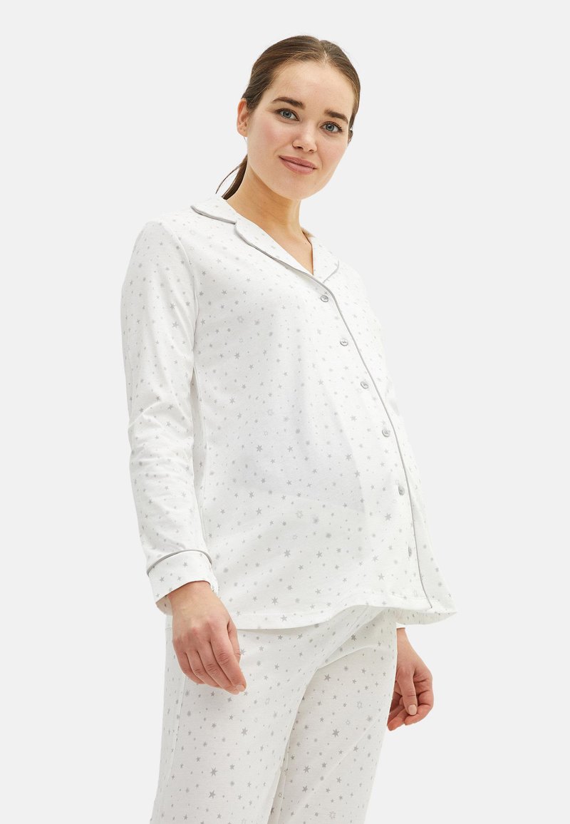 Damen Nachthemden | LC Waikiki SET Nachtwäsche Set ecru/grau - TX85594 Damen Nachthemden | LC Waikiki SET Nachtwäsche Set ecru/grau - TX85594