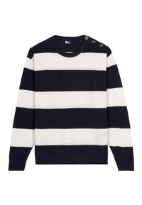 Jersey de punto - ecru navy