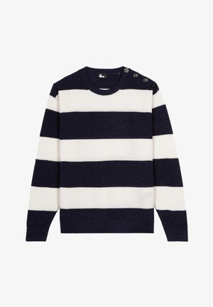 The Kooples Pullover - ecru navy