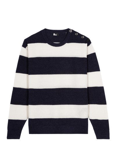 The Kooples Pullover - ecru navy