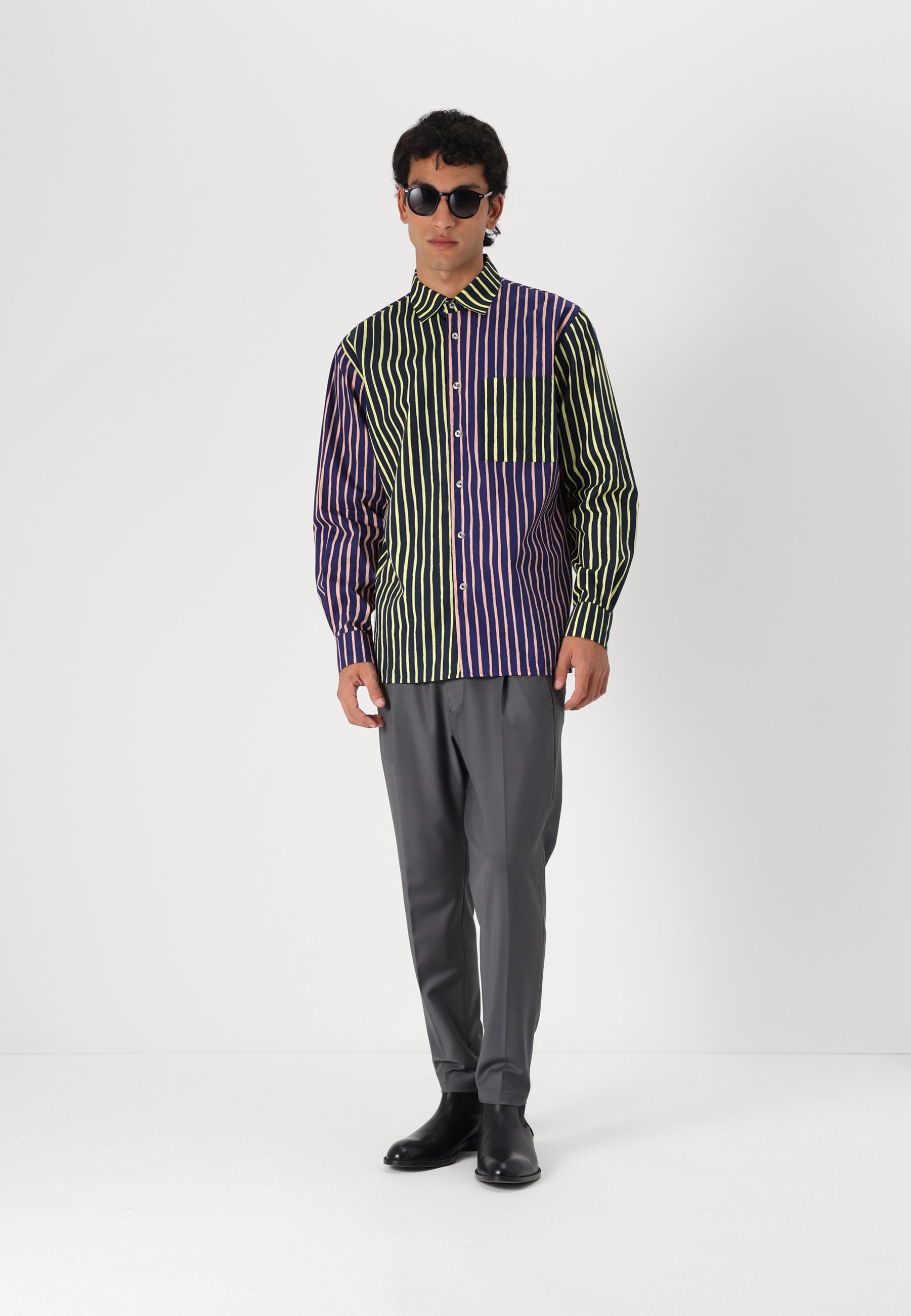 Marimekko JOKAPOIKA MULTI UNISEX - Shirt - multicolor navy/multi