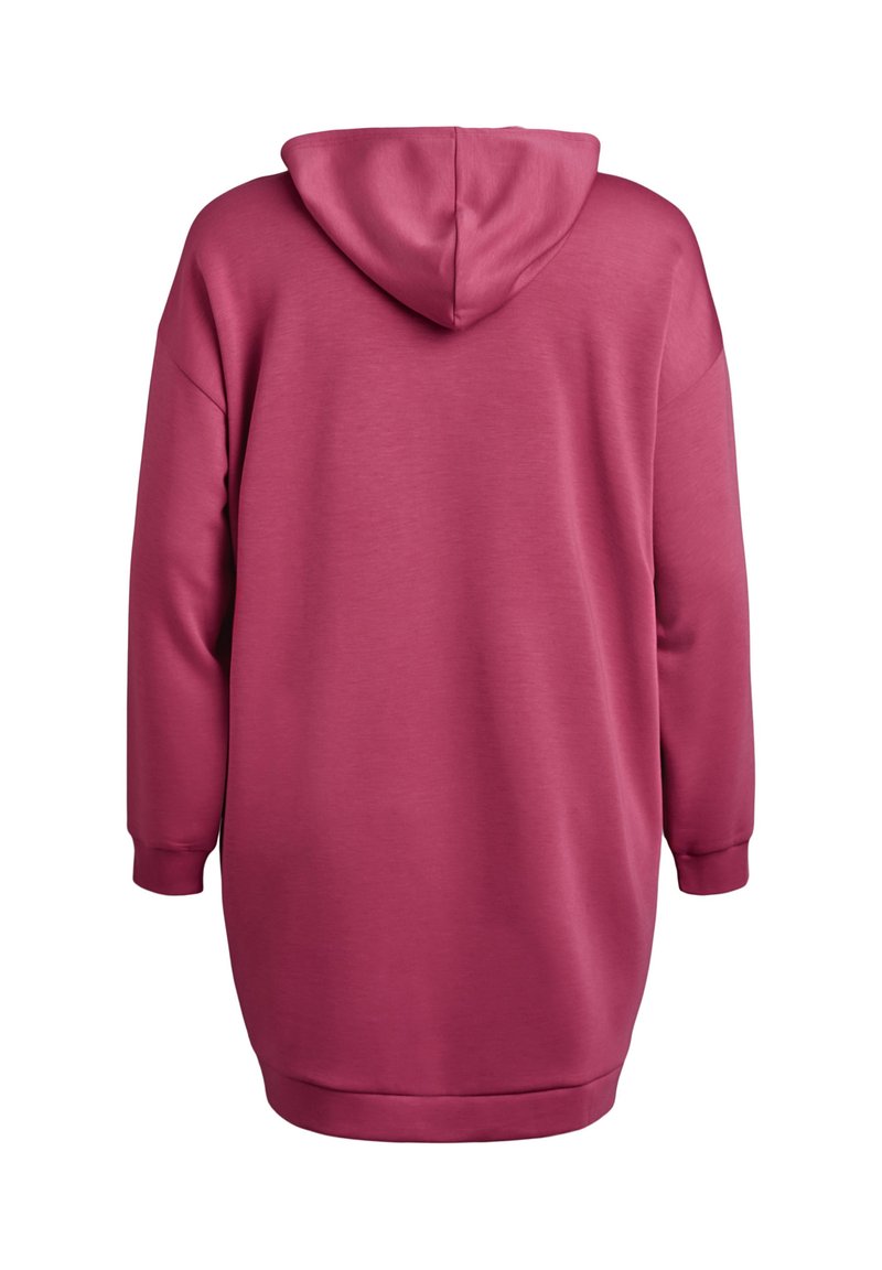 strapless open back dress With Love In The Moment Oversized Hoodie Red