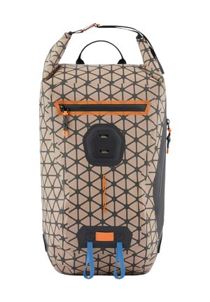 WASSERDICHTER ROLLTOP - Mochila - beige stampa esagono