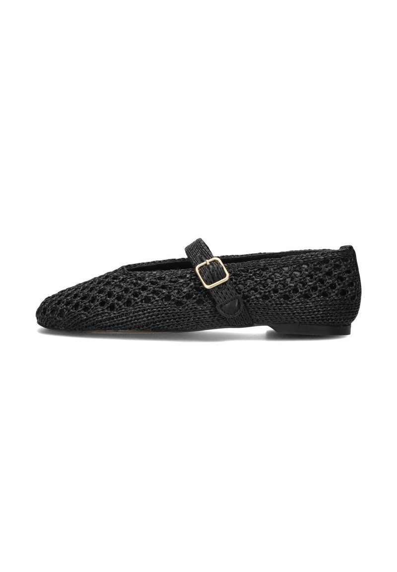 Inuovo - Ankle strap ballet pumps - black, Enlarge