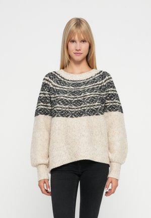 ONLSIDONA LIFE O NECK - Pullover - birch