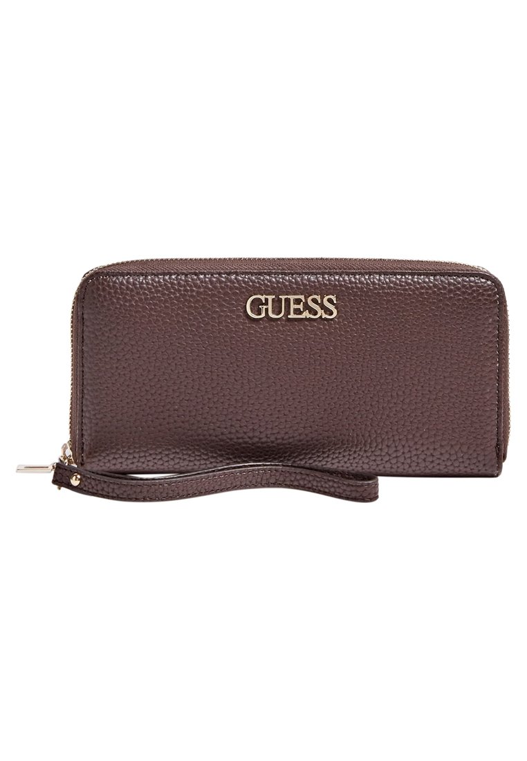 Guess ALBY SLG LARGE ZIP AROUND Portefeuille brown/marron ZALANDO.FR