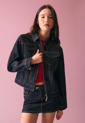 Bershka Jachetă din denim - royal blue