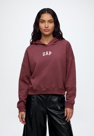 GAP, MINI ARCH - Суитшърт с качулка - plum heather