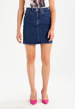 Calvin Klein Jeans, Falda vaquera - dark-blue denim