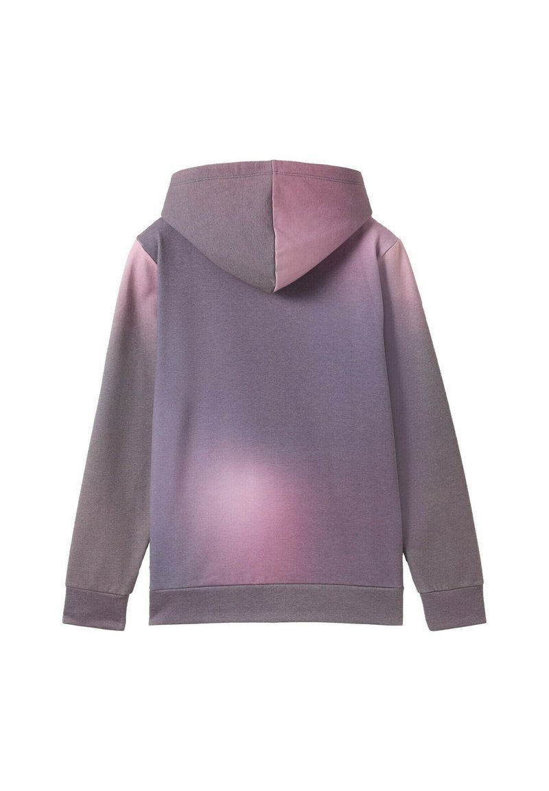 TOM TAILOR MIT FARBVERLAUF Hoodie black purple gradient design