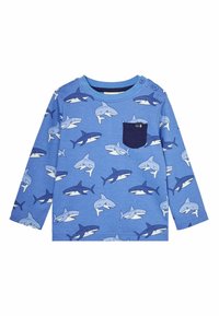 JoJo Maman Bébé GREAT SHARK REGULAR FIT - Top s dlhým rukávom - blue shark