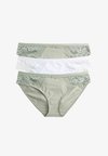 3PK AMELIA LACE - Braguitas - soft green