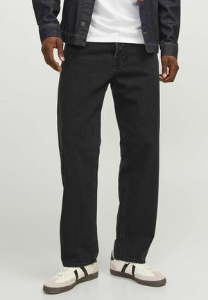 LOOSE FIT JJIEDDIE JJCOOPER WASH  - Jean droit - black denim