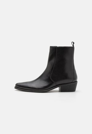 LEATHER - Stivaletti texani / biker - black