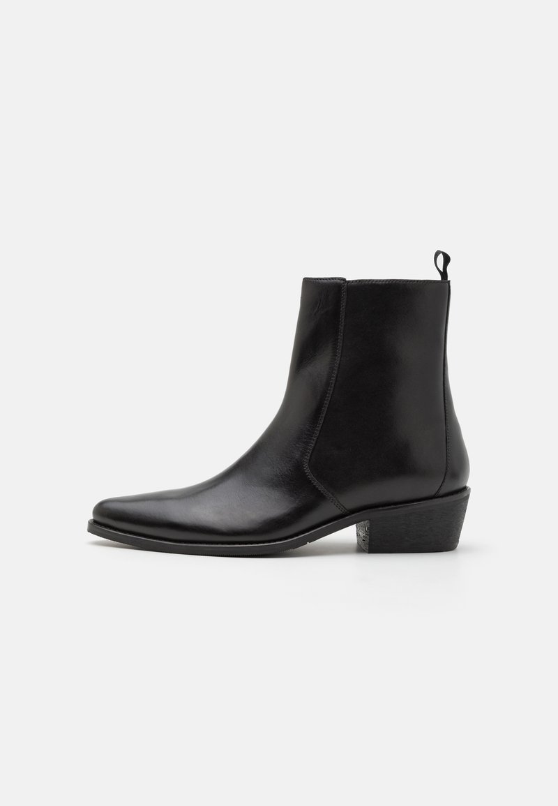 Zign LEATHER - Botines camperos - black