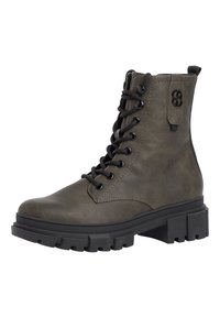 s.Oliver Botines con cordones - green